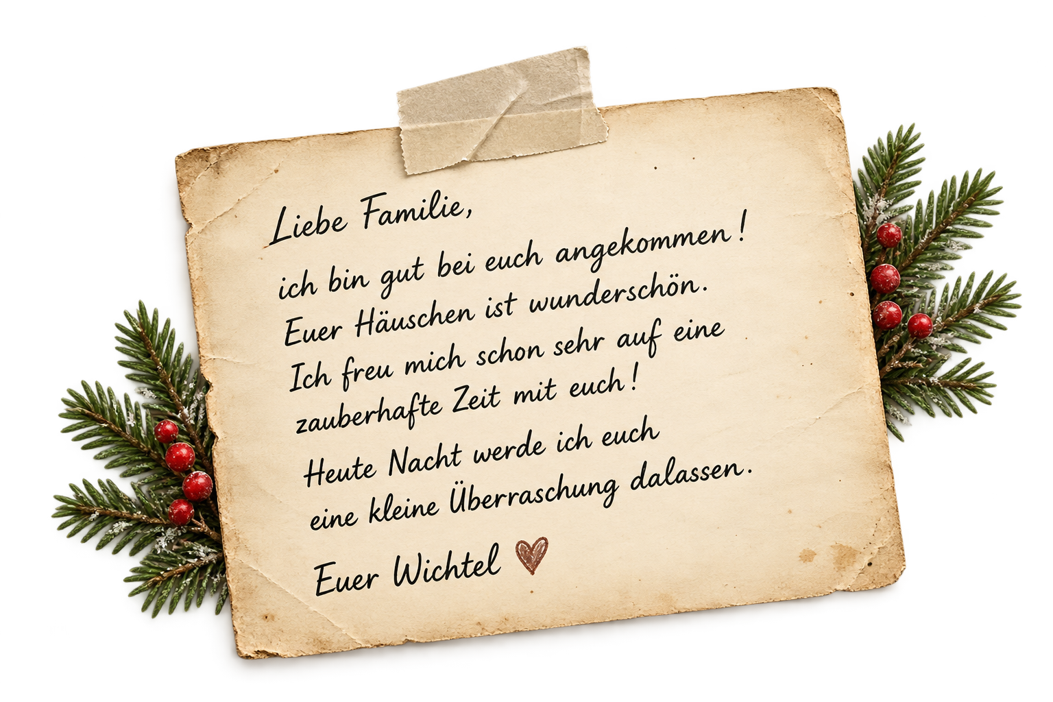Wichtelbrief mit liebevollen Ideen
